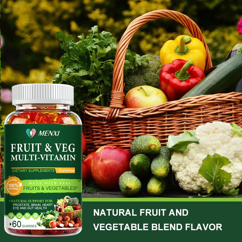 Fruits & Veggies 60 Fruit & Veggie Supplement Gummies Vitamins & Minerals 60PCS