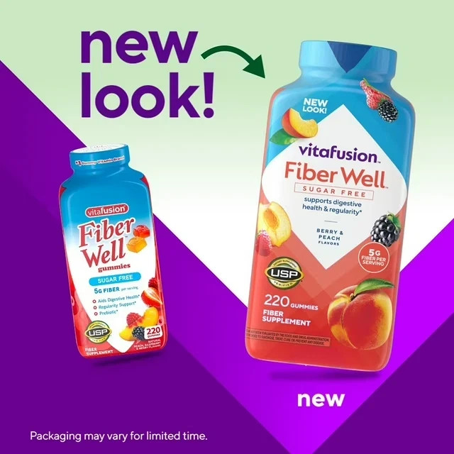 2 PACK – Vitafusion Fiber Well Gummies (220 ct.) {Total 440 Gummies}
