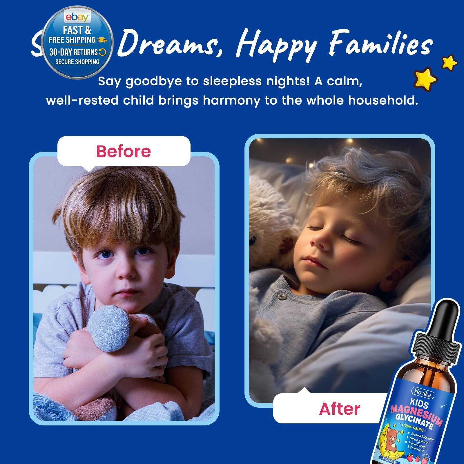 Magnesium Glycinate Liquid for Kids – with L-Theanine 2 Fl Oz (Pack of 1)