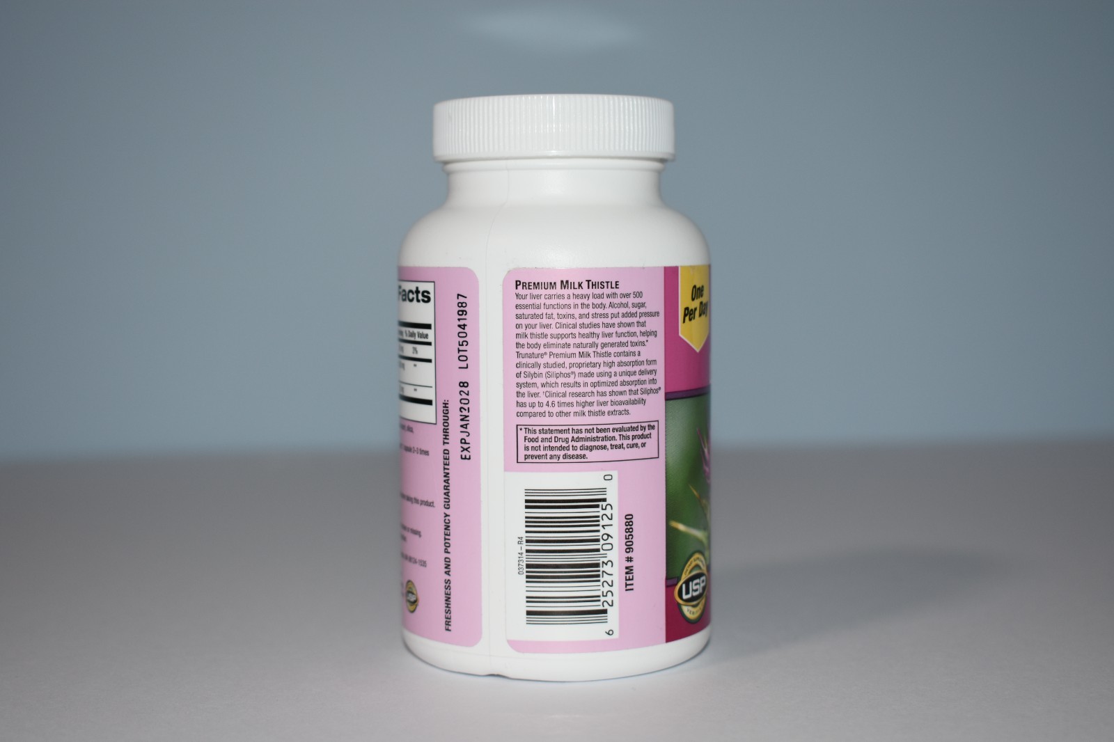 TruNature Premium Milk Thistle 160 mg 120 Vegetarian Capsules