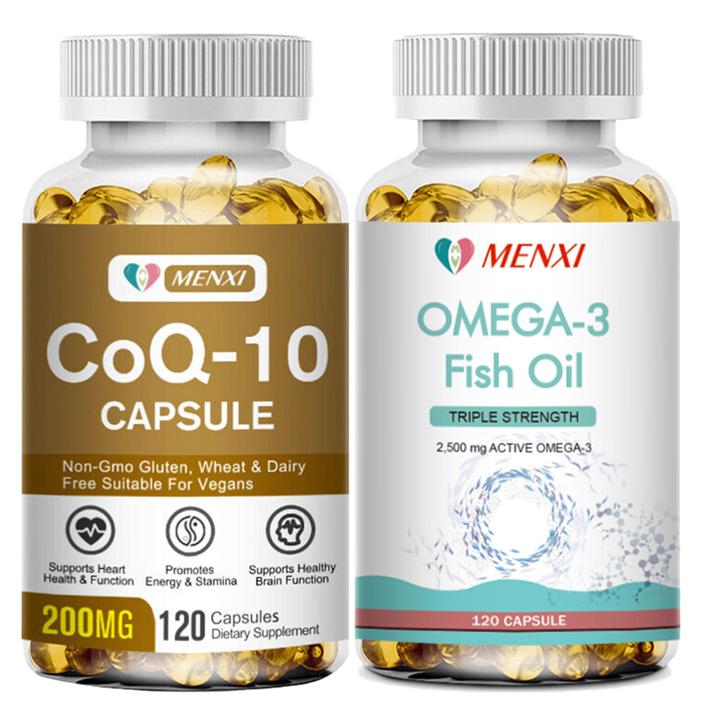 Coenzyme Q10 | Omega 3 Fish Oil | Immune | Joint | Heart | Nervous 240 Capsules