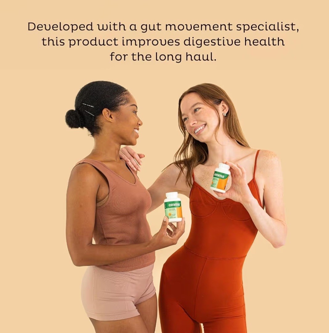 Emma Gut Health Doctors Endorsed Supplement.60 Capsules Relief from Gas/Bloating