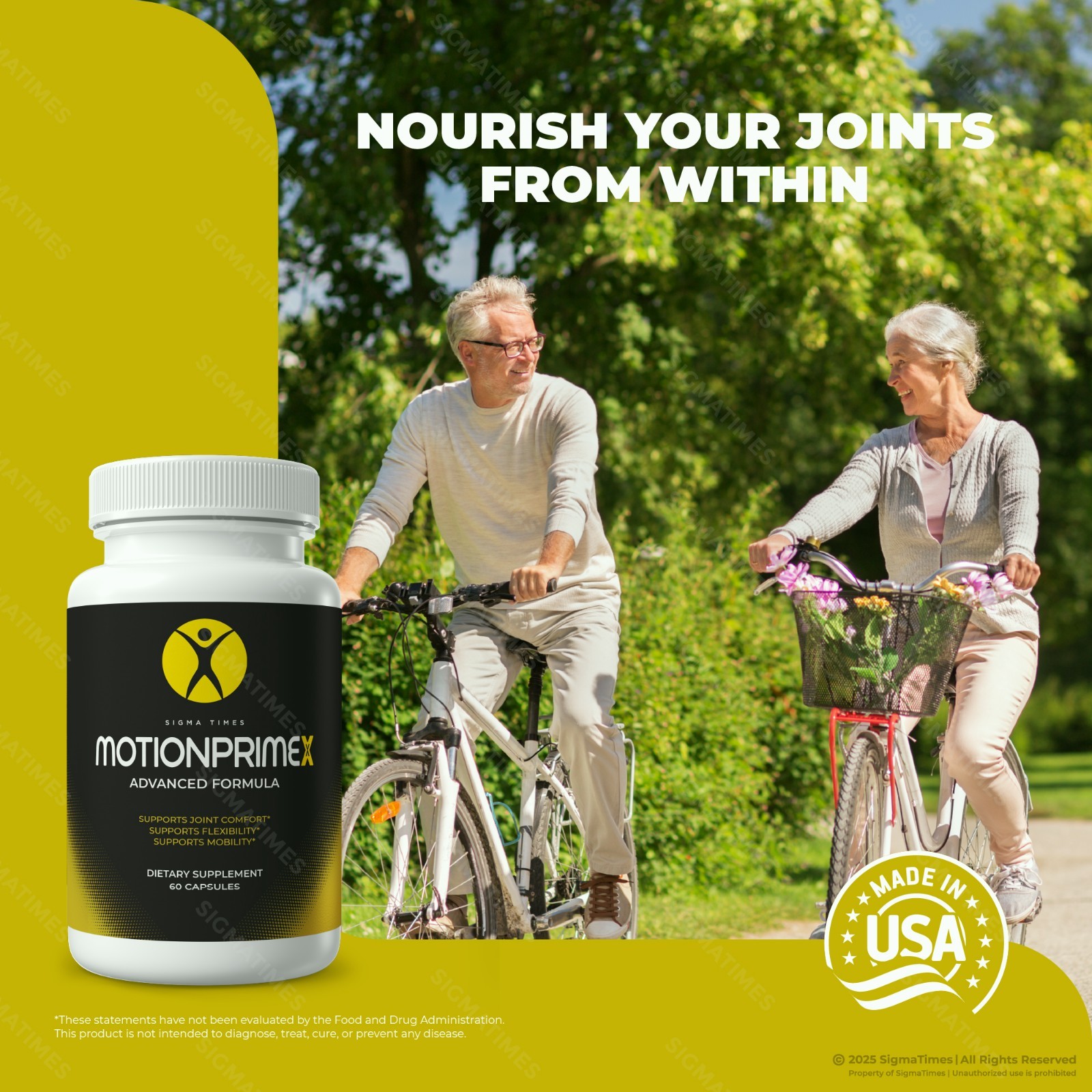 MotionPrimeX Capsules, Natural Joint Health & Mobility Support 60ct