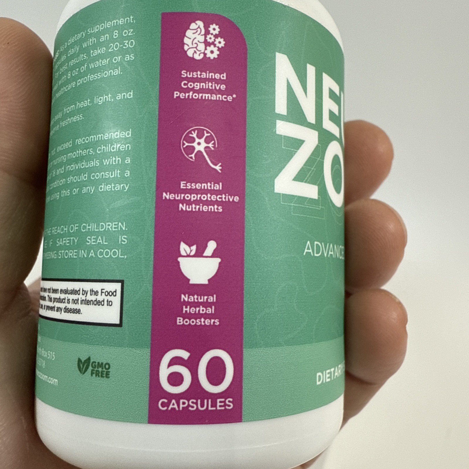 NeuroZoom Advanced Formula Pills For Brain Health – 60 Capsules Exp. 12/2025
