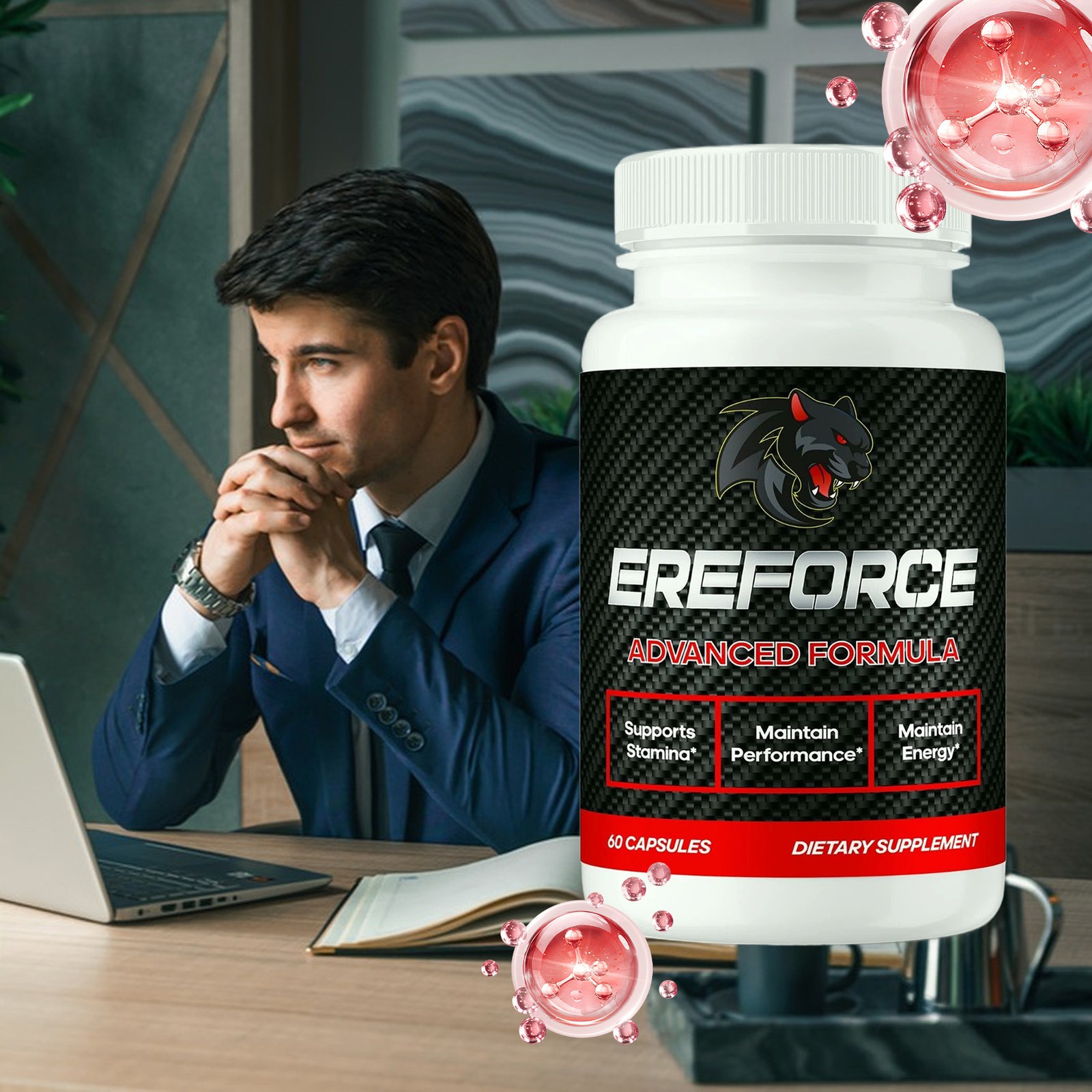 Pills Ereforce For Men , Advanced Ere Force For Male Health Support 60ct