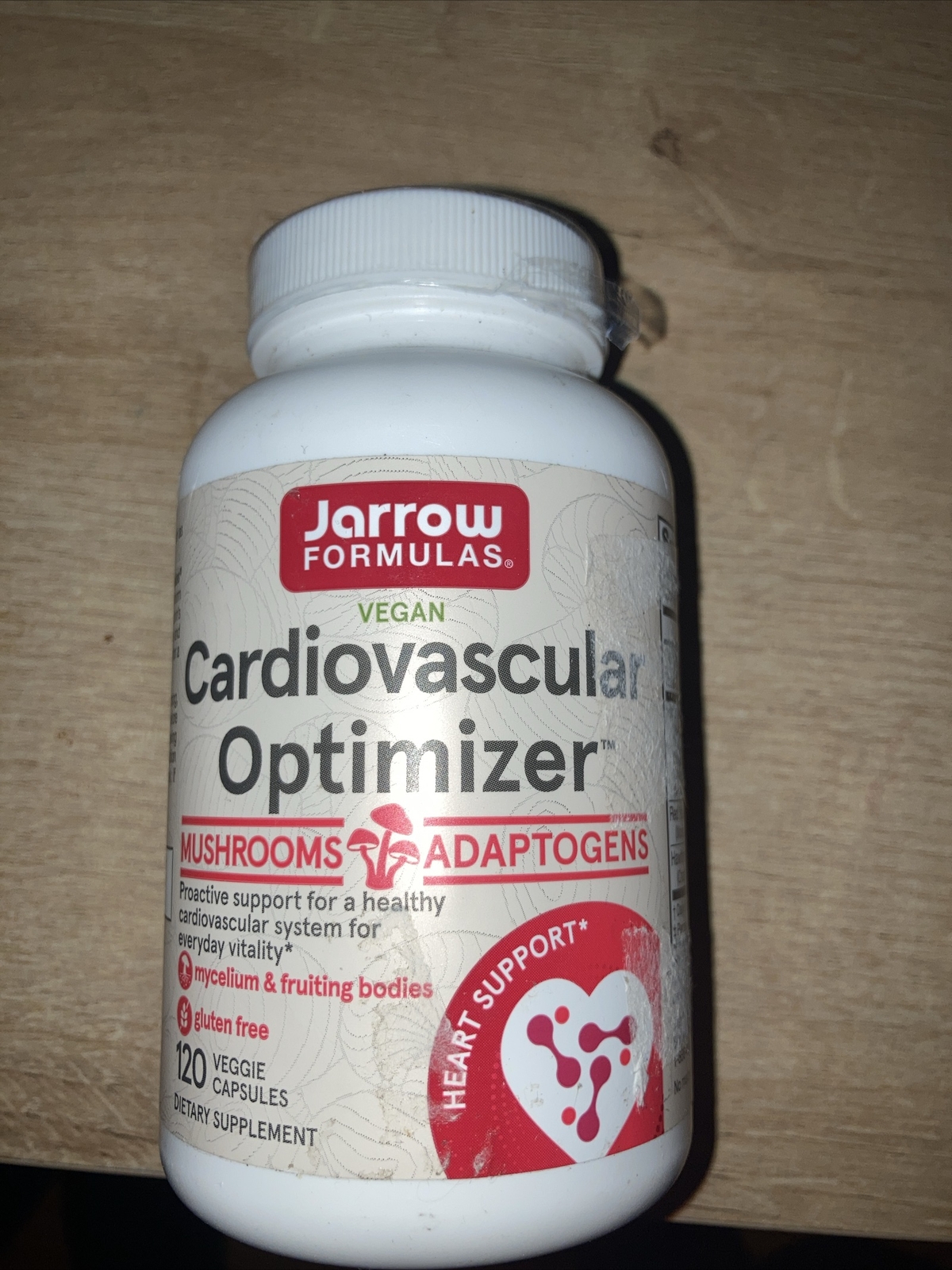 Jarrow Formulas Vegan Cardiovascular Optimizer 120 Veg Caps, Sealed, Exp 07/2025