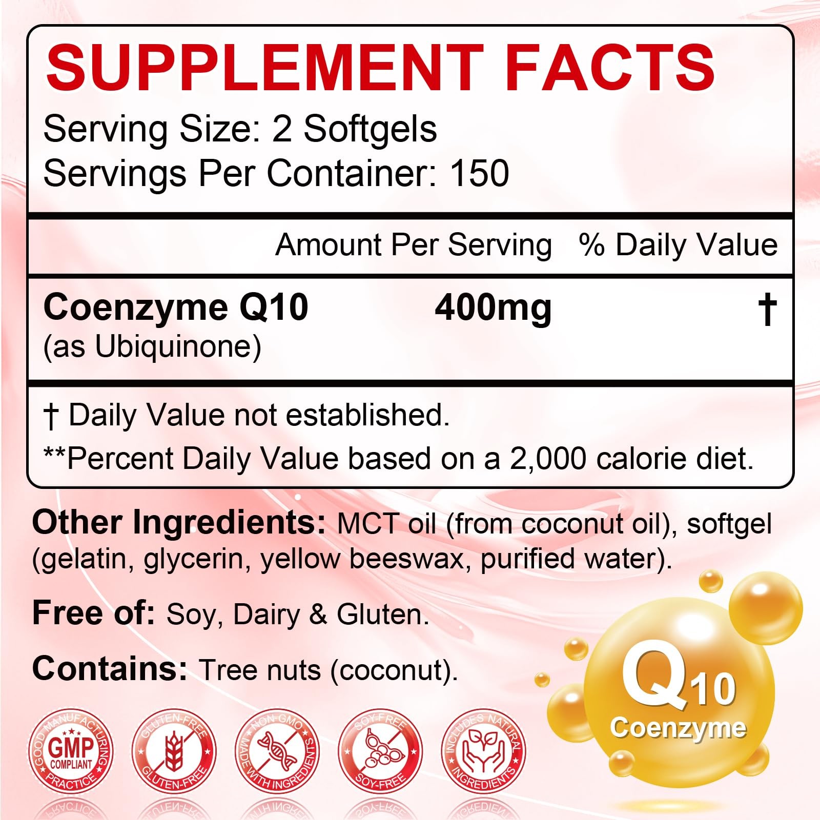 SIGNILIFE CoQ10 400mg 300 Softgels