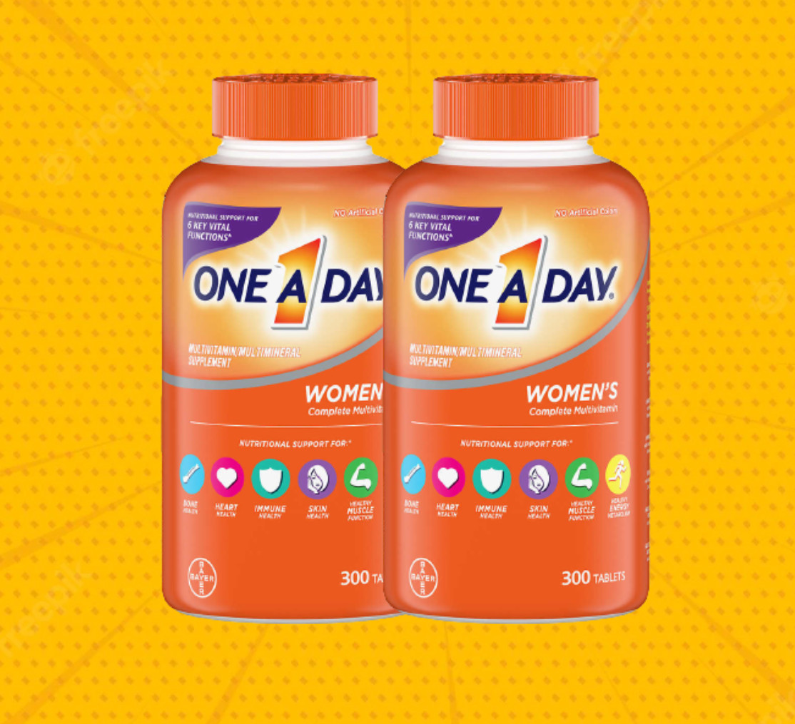 2 Bottles One A Day Women’s Multivitamin 600 Tablets Total Adult Multi Vitamin