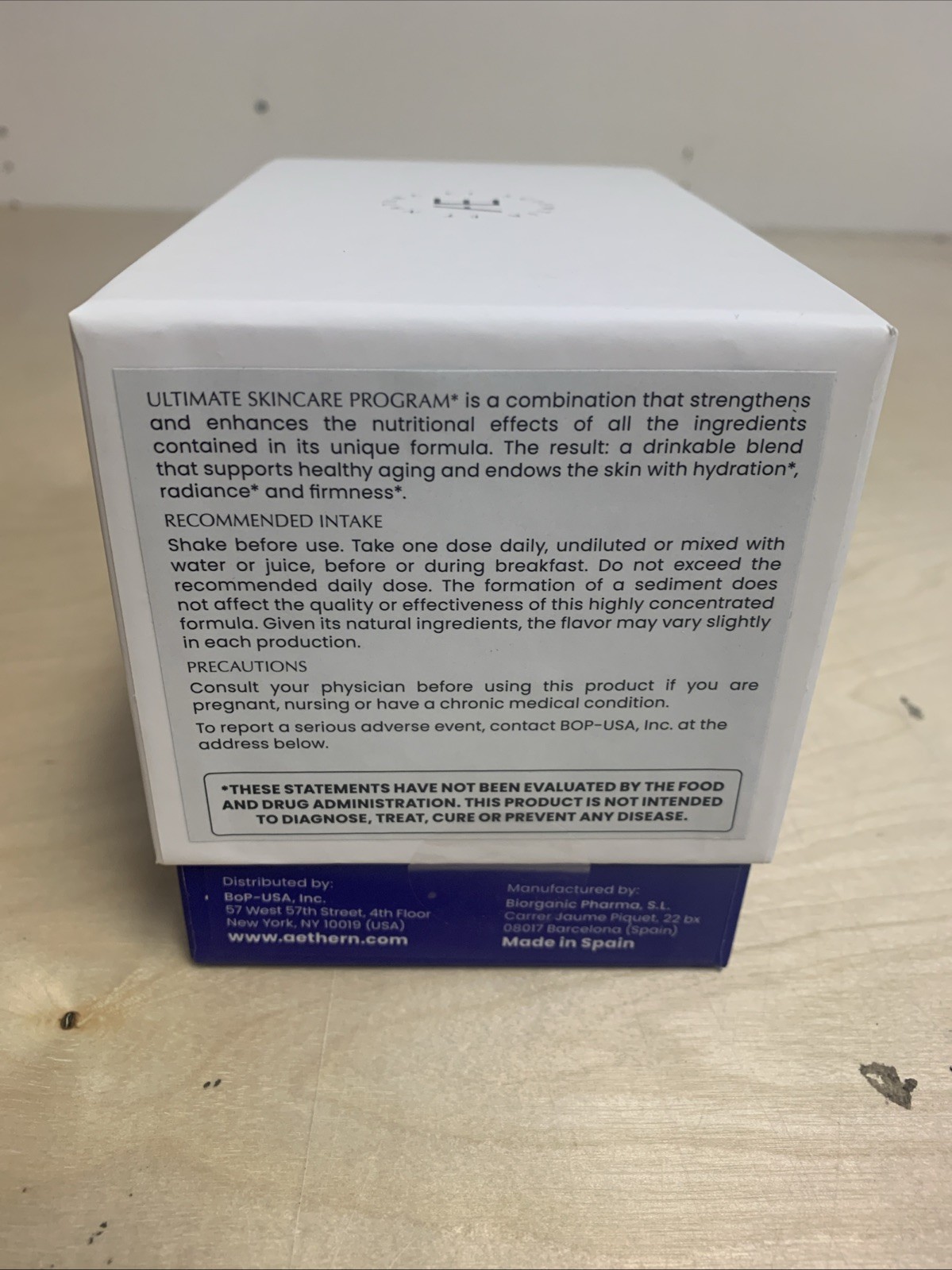 Aethern Ultimate Skincare Program Dietary Supplement 28 Bottles Drink 06/07/2025