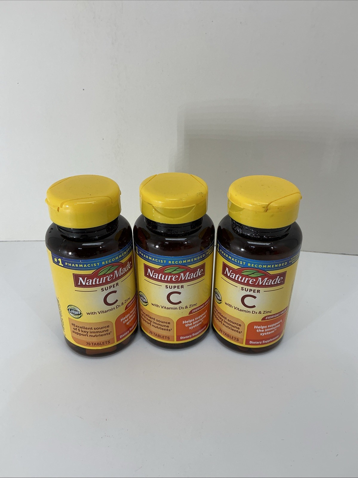 (Exp. 06/2027) Nature Made Vitamin C 500mg 250 Caplets Lot Of 3