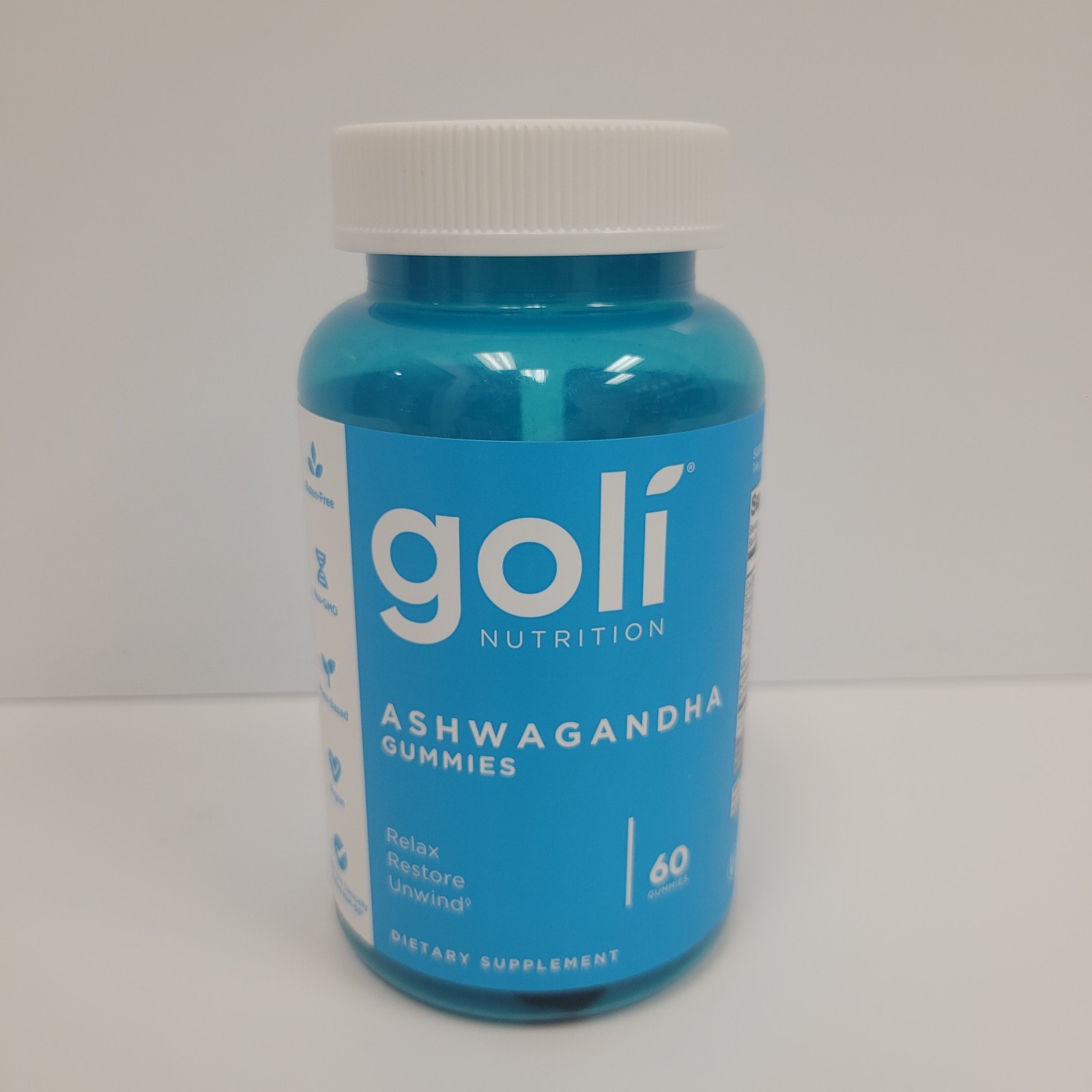 Goli Ashwagandha & Vitamin D Gummy Mixed Berry KSM-66, Vegan, Non-GMO 60 Count