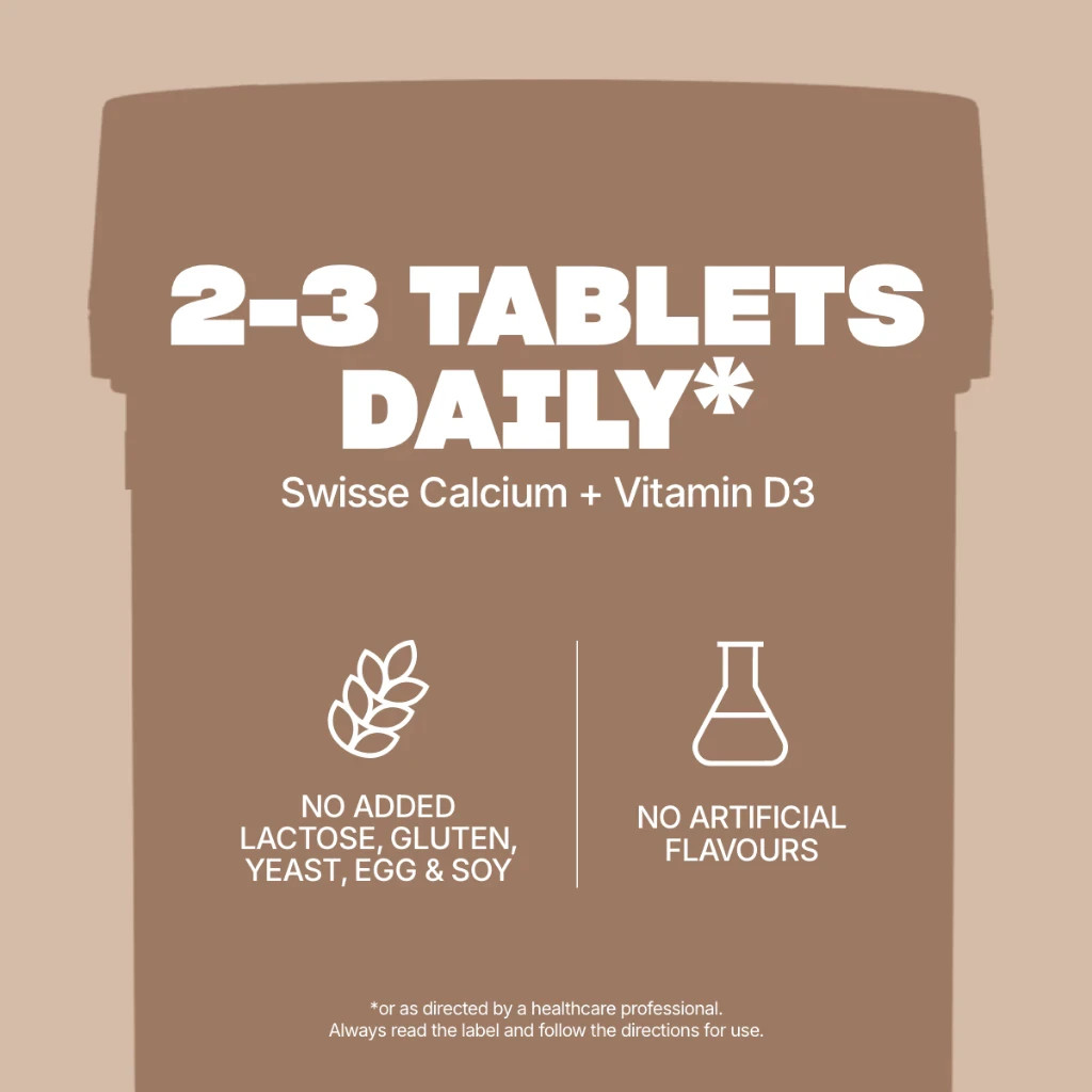 Swisse Ultiboost Calcium + Vitamin D (180 Tabs) Strong Bones Support