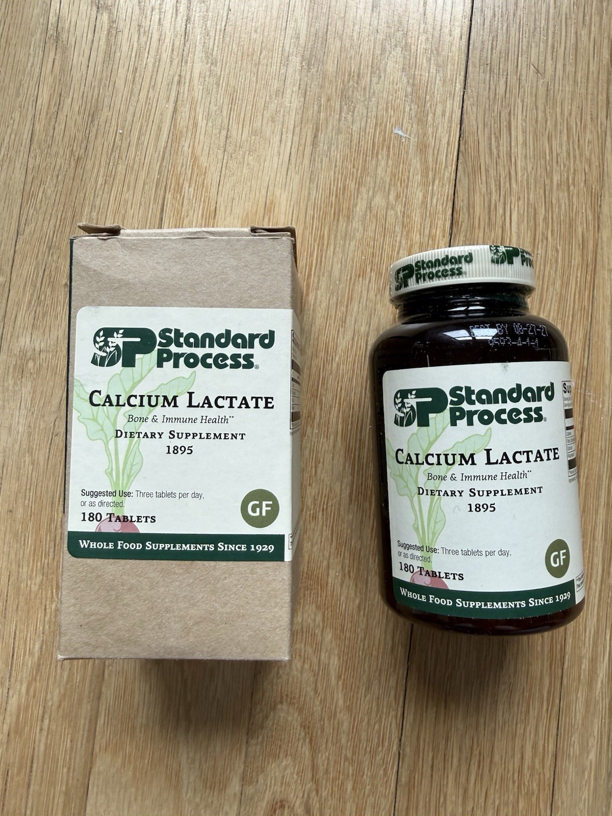 STANDARD PROCESS Calcium Lactate Immune Support, 180 Tablets NEW