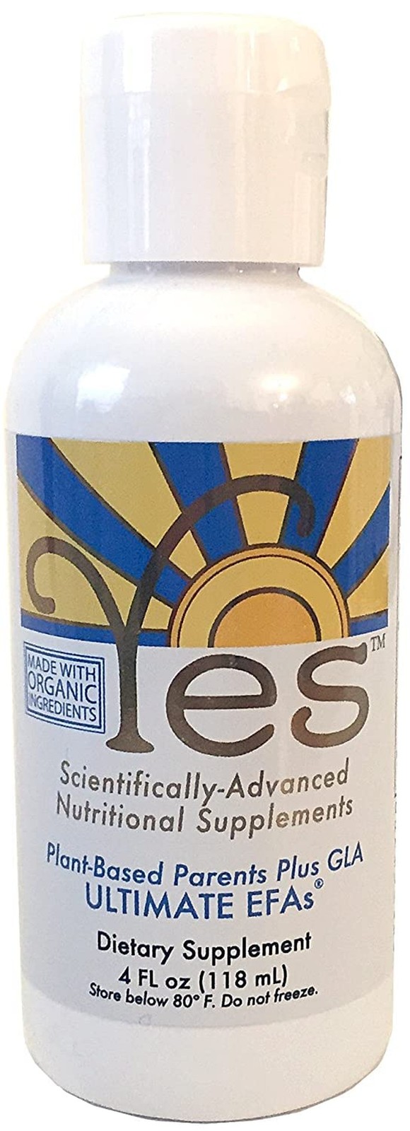 YES Plant-Based Omega 3-6-9 – Burpless Fish Oil Alternative with Flax, Eve