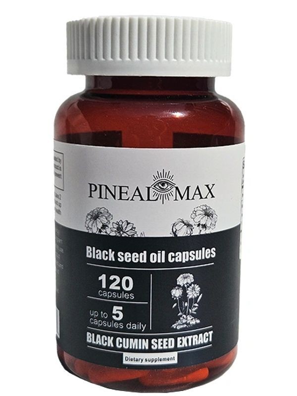 Pineal Max- Black Seed Oil Capsules- Cumin Seed Extract-120pc