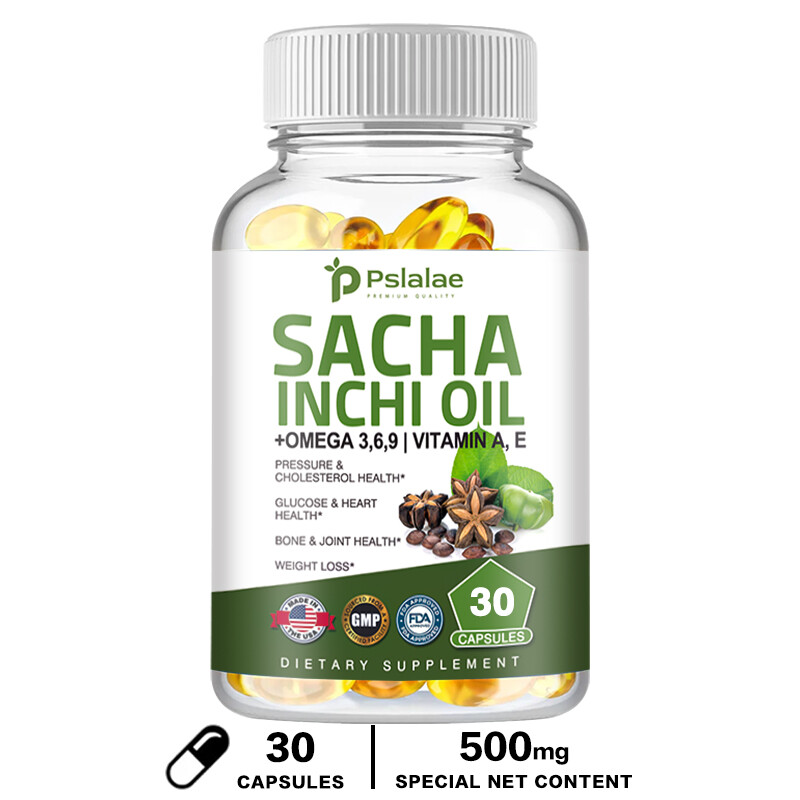 Sacha Inchi Oil Capsules 500mg – Brain, Skin, Joint Health, Relieve Inflammation