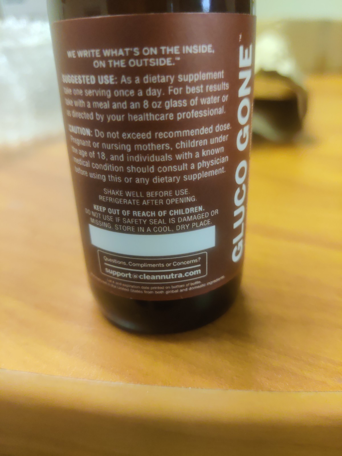 Clean Nutra Gluco Gone Drops 2oz Berberine Ceylon Cinnamon Chromium Exp 08/2027