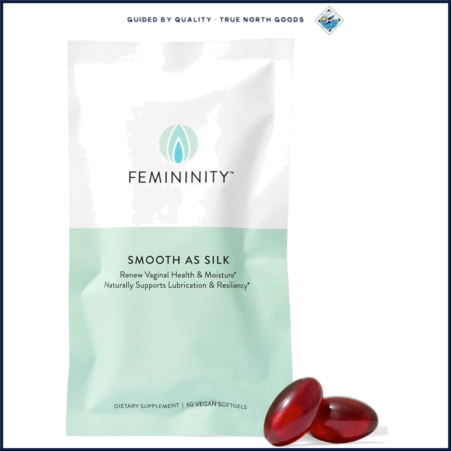 30-Day Refill Softgels for Vaginal Dryness, Sea Buckthorn Oil with Omega 7