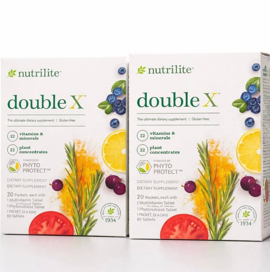 Amway Nutrilite Double X Multi-Vitamins & Minerals-20 Day Supply (40-Packets)