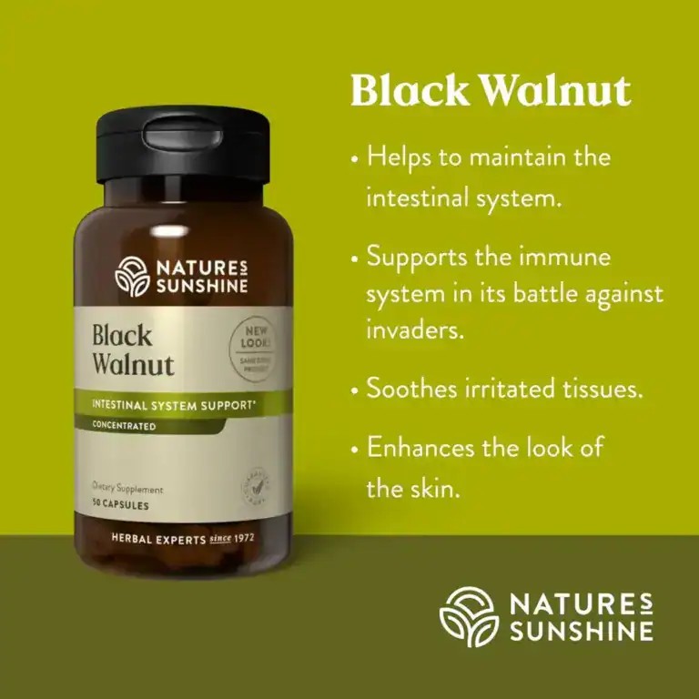 Nature’s Sunshine Black Walnut 50 Capsules 05/2027 Non-GMO | NEW Sealed