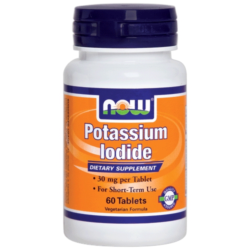 NOW Foods, Iodide, 30 mg, 60 Tablets x3 pack