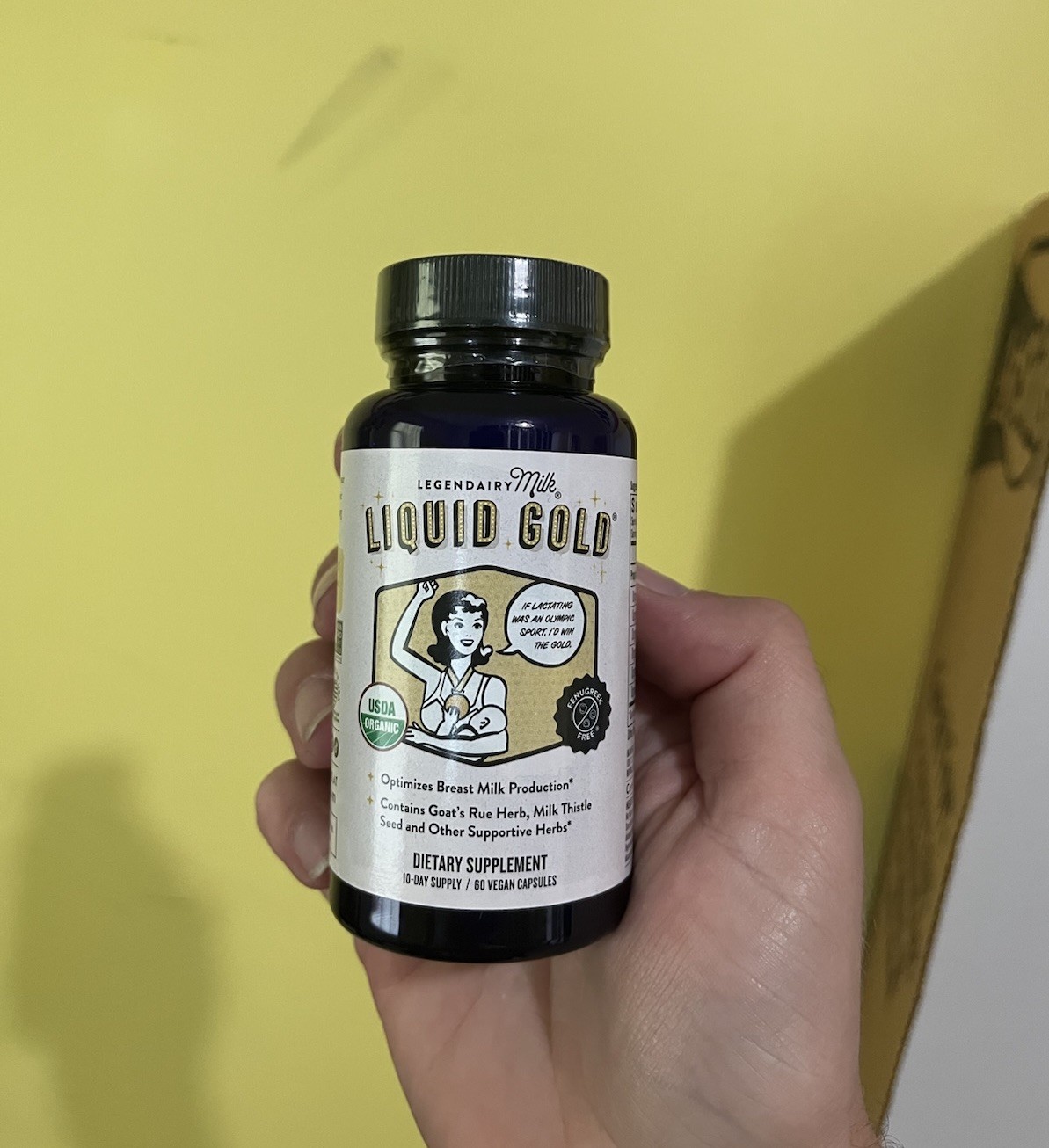 Legendary Milk LIQUID GOLD / 10-Day Supply 60 Vegetarian Capsules / EXP 08/2027