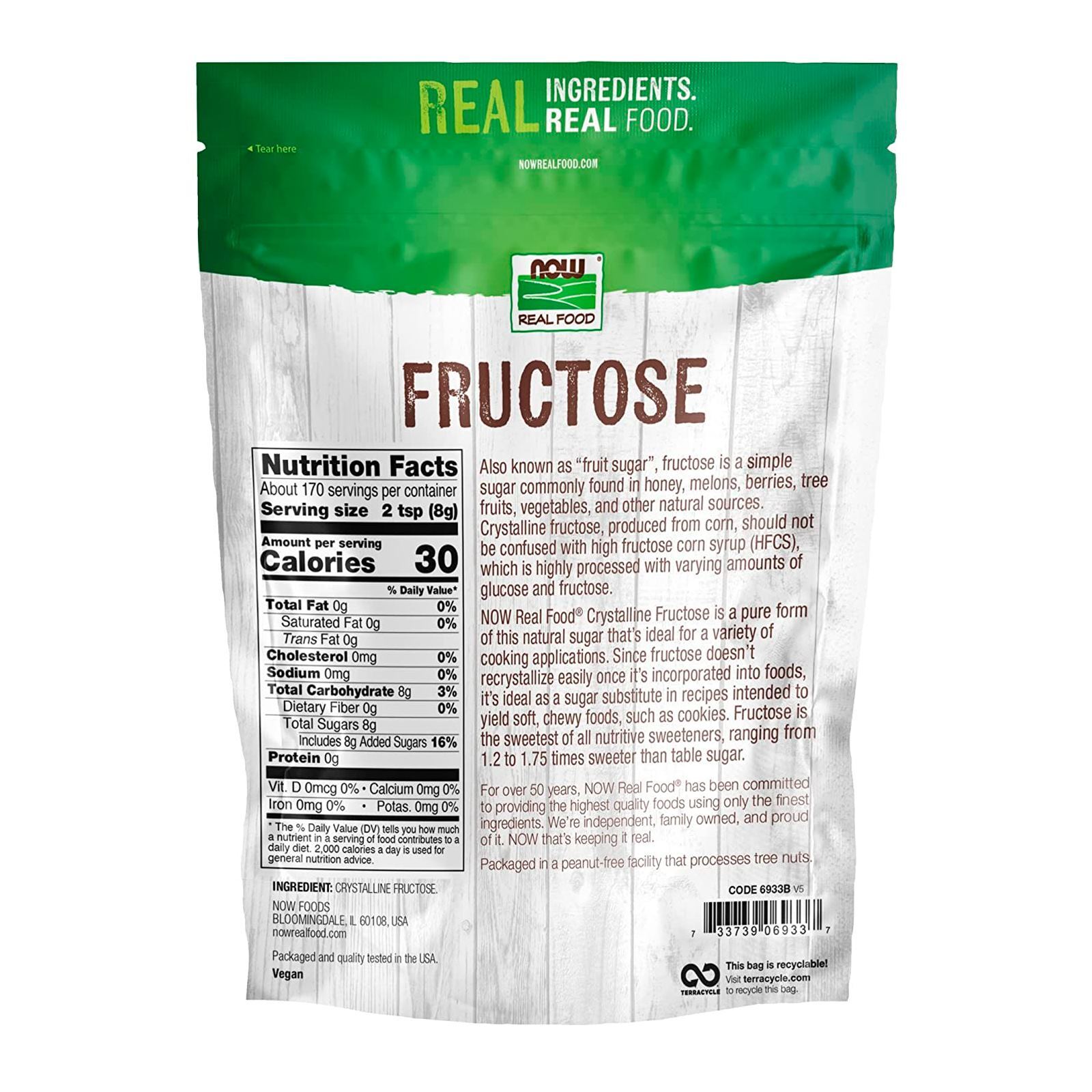 NOW FOODS Fructose – 3 lbs.