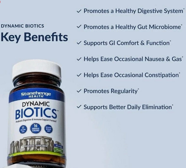 pack of 2 Dynamic BIOTICS Stonehenge Probiotic Immune, Digestive, IBS