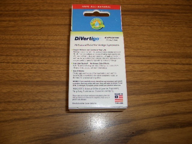 Divertigo Liquid Drops Topical Oil .17 fl oz for Vertigo Symptoms Exp 6/2029