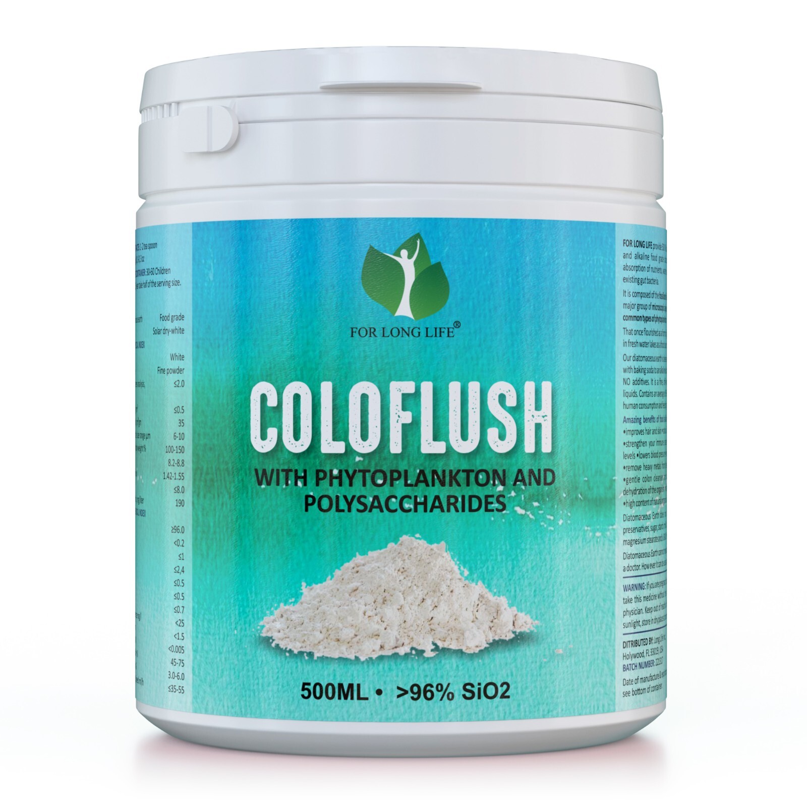 COLOFLUSH intestine gentle mechanical cleaning polysaccharides prebiotics fiber
