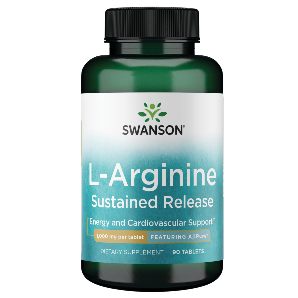 Swanson Ajipure L-arginine Sustained-Release Tablet 1,000 mg 90 Tablets