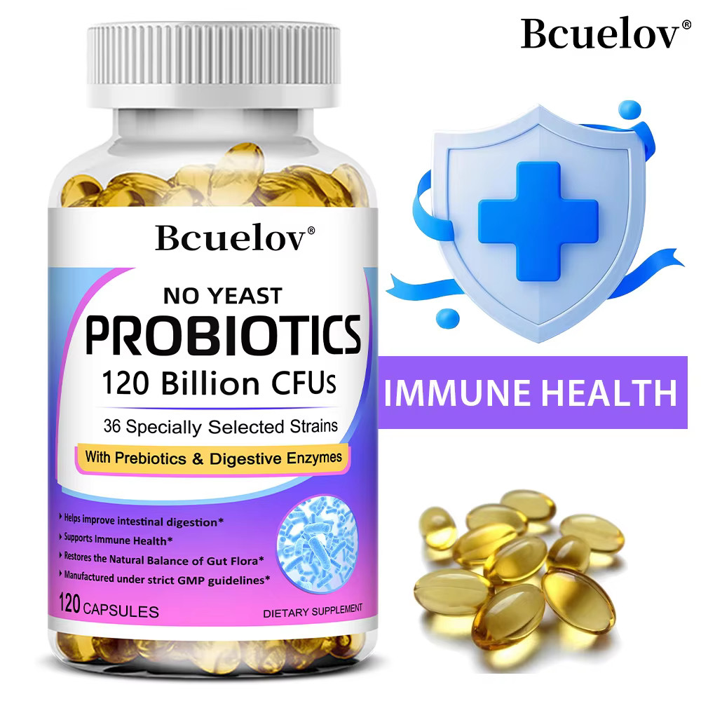 Digestive Enzymes Prebiotic & Probiotics Gas, Constipation & Bloating Relief 120