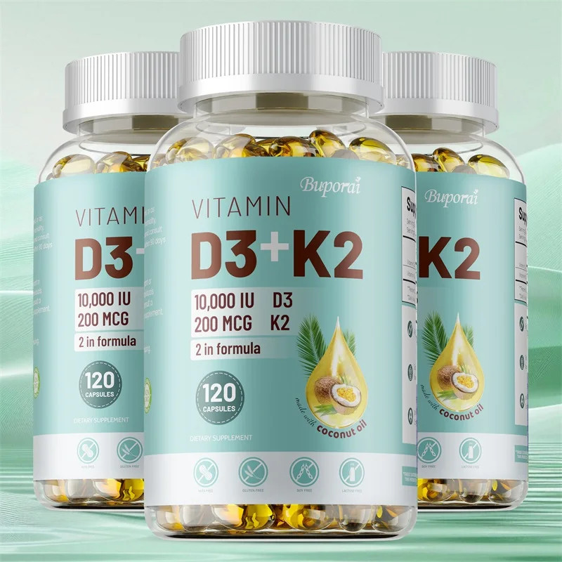 VITAMIN D3&K2 – Nerve, Muscle, Heart, Bone and Dental Health, Immune System Heal