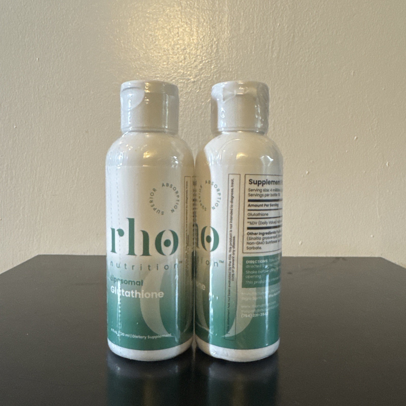 Rho Nutrition Liposomal Glutathione 8FL OZ… (2 Bottles of 4FL OZ each)