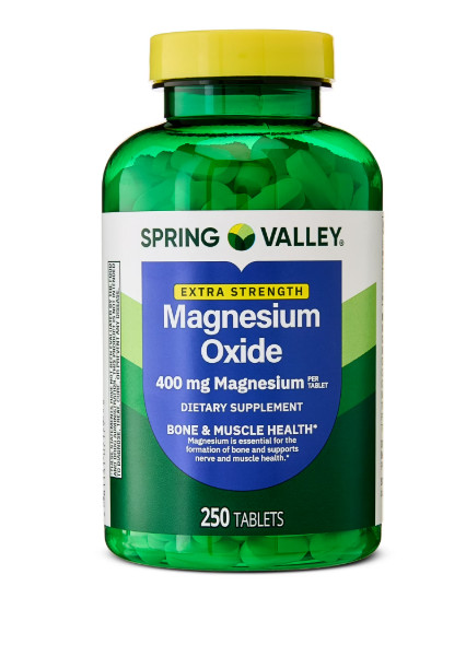 2-Pack Spring Valley Magnesium Supplement Tablet for Bone and Muscle 400mg 250CT