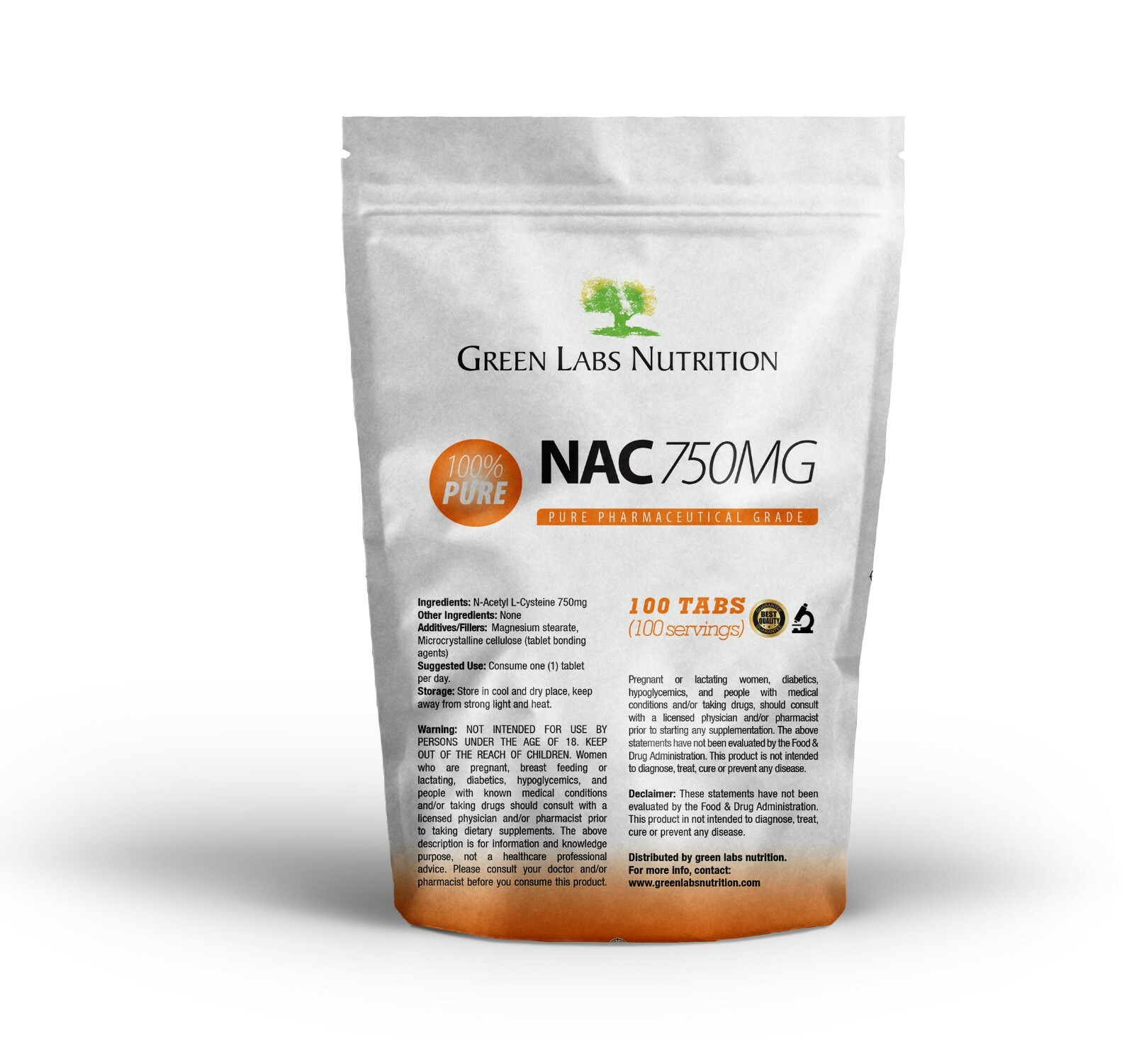 NAC N-ACETYL L-CYSTEINE 750mg TABLETS