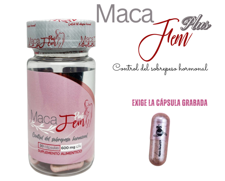 Maca Fem Plus 600mg – 30 Capsules – by Apple BenFIT®