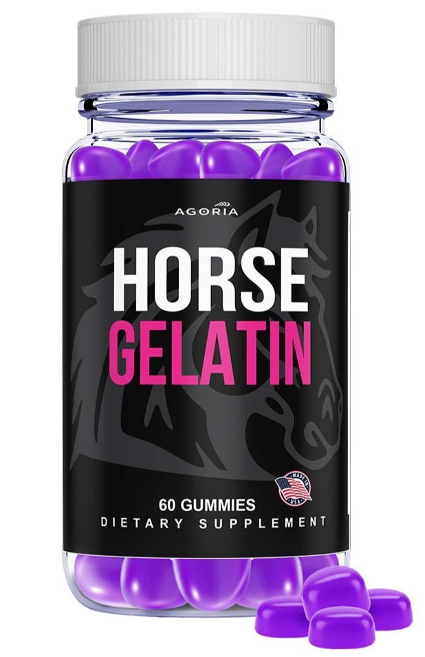 (1 Pack) Horse Gelatin Performance Gummies, Horse Gelatin Men’s Health Gummies