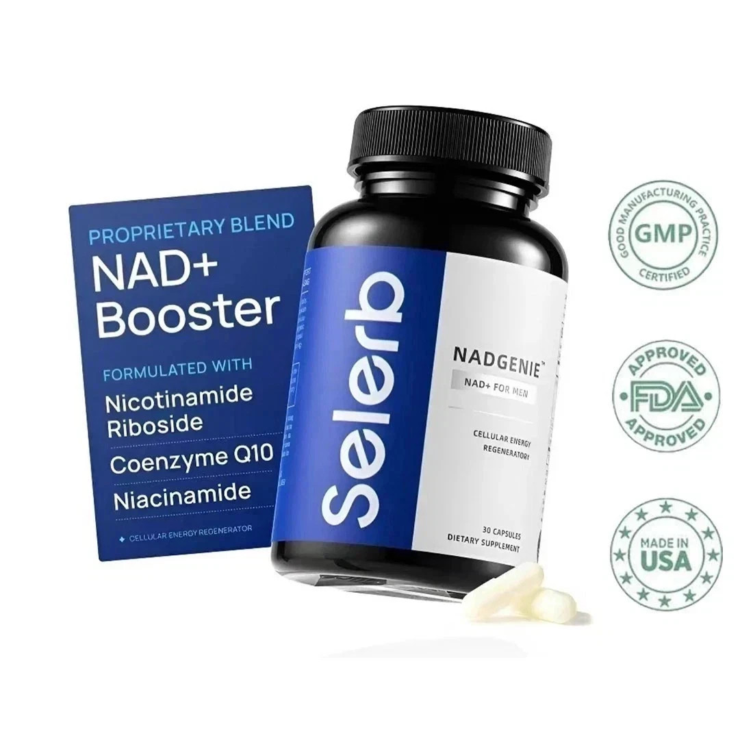 Selerb NAD+ Supplement for Men L-Carnitine, L-Arginine, Maca & Ashwagandha 3pcs*
