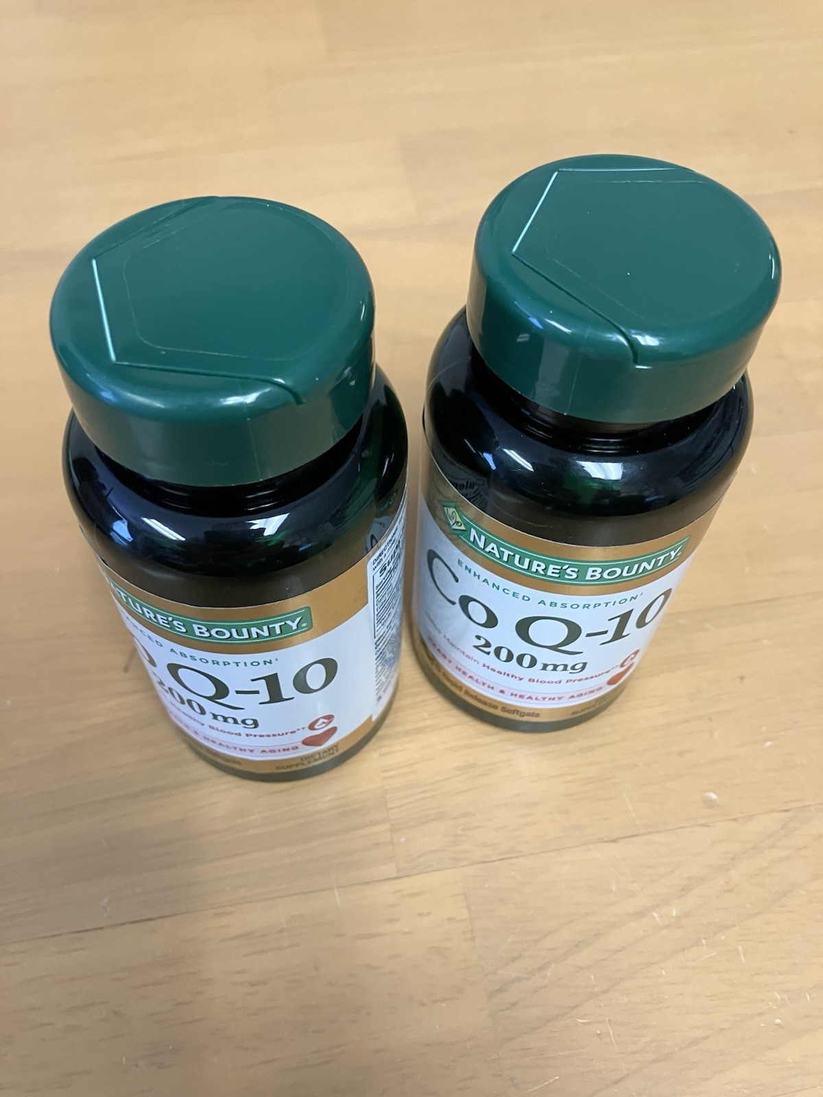 2 pk.-Natures Bounty Co Q-10 Supplement 200mg 90ct. total, Exp. 07/2028