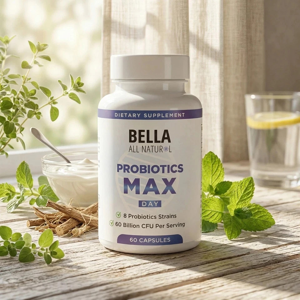 NEW Bella All All-Natural Probiotics for Digestive & Immune Health, 120 BillionC