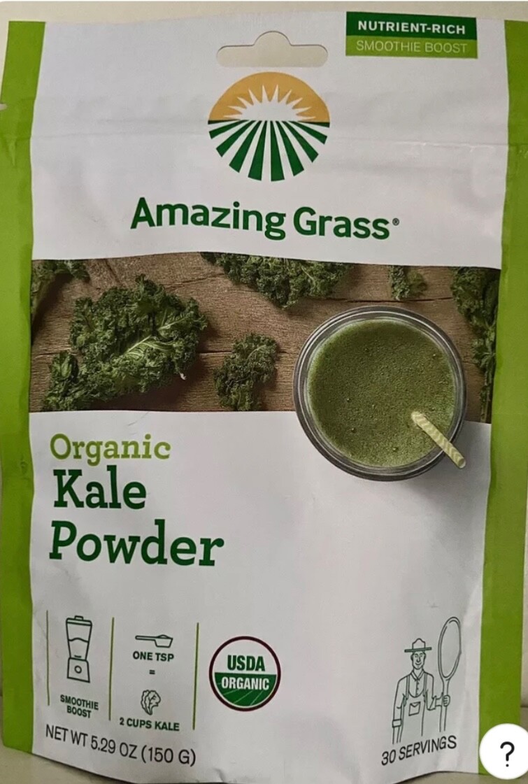 Organic kale Powder, 5.29 oz (150 g)