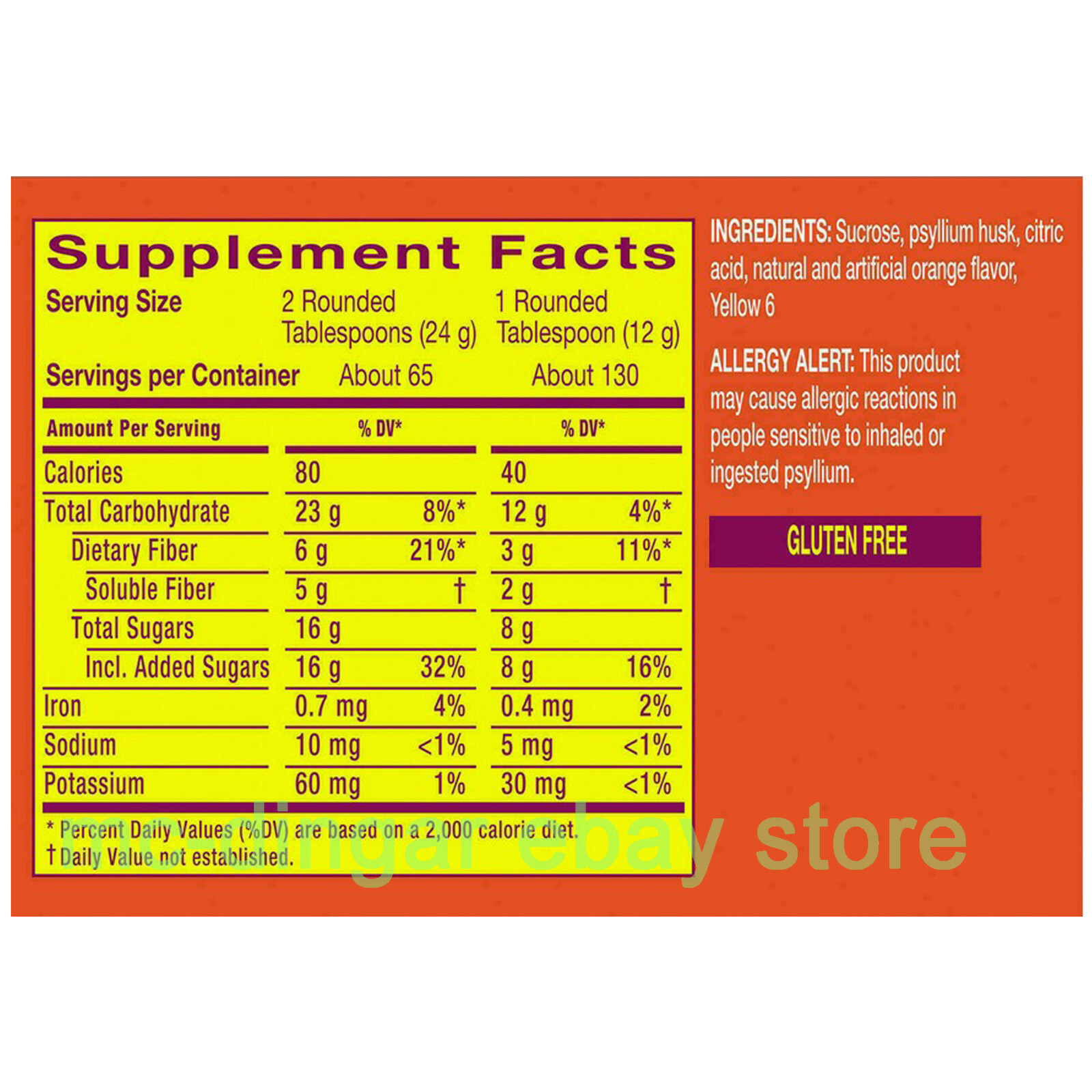 55 oz Metamucil 4-in-1 MultiHealth Fiber Supplement Powder Orange Smooth EX 2026