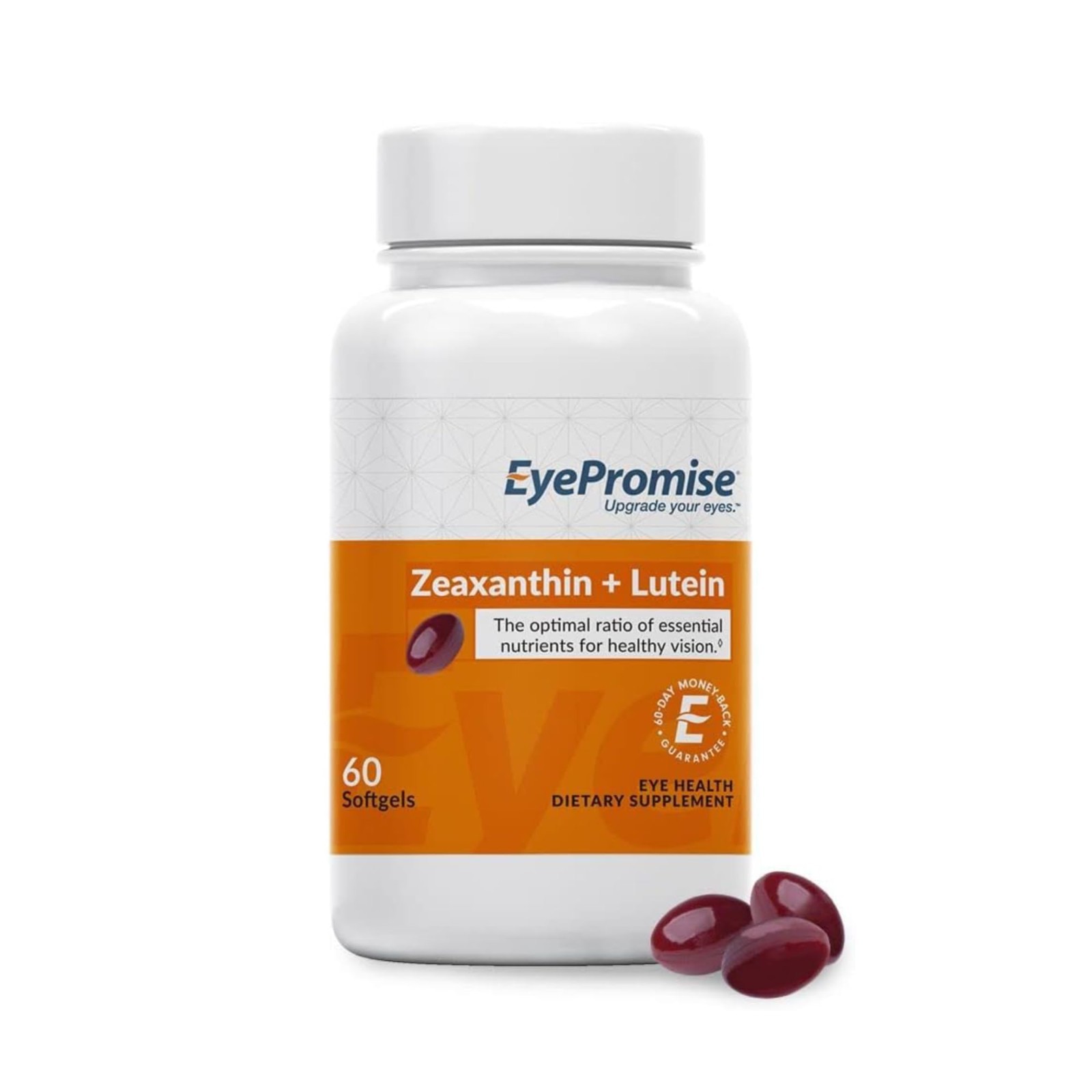 Lutein & Zeaxanthin Eye Health Supplements – 60 Softgels for Vision Support