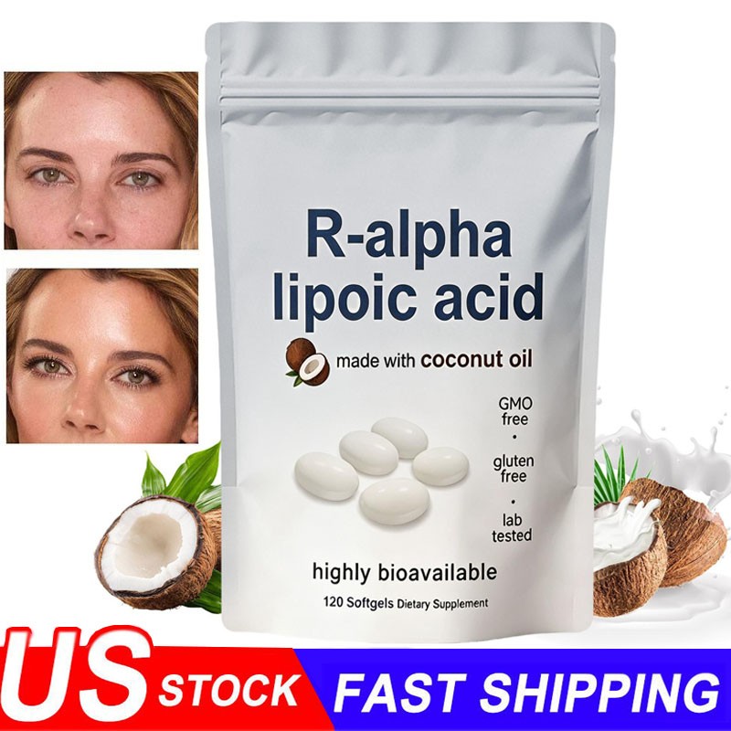 R-alpha Lipoic Acid 600mg , 120 Softgels, Antioxidant Support