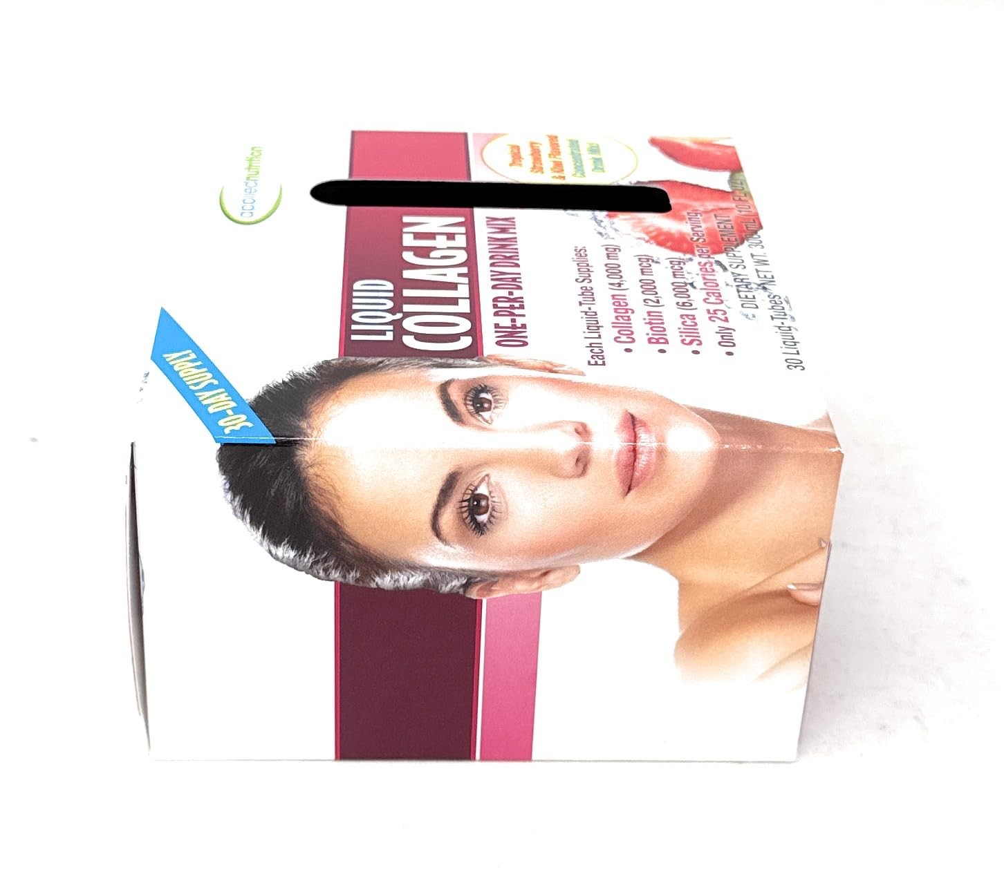 Applied Nutrition Liquid Collagen Drink Mix 4000 30 Count (Pack of 1), Red
