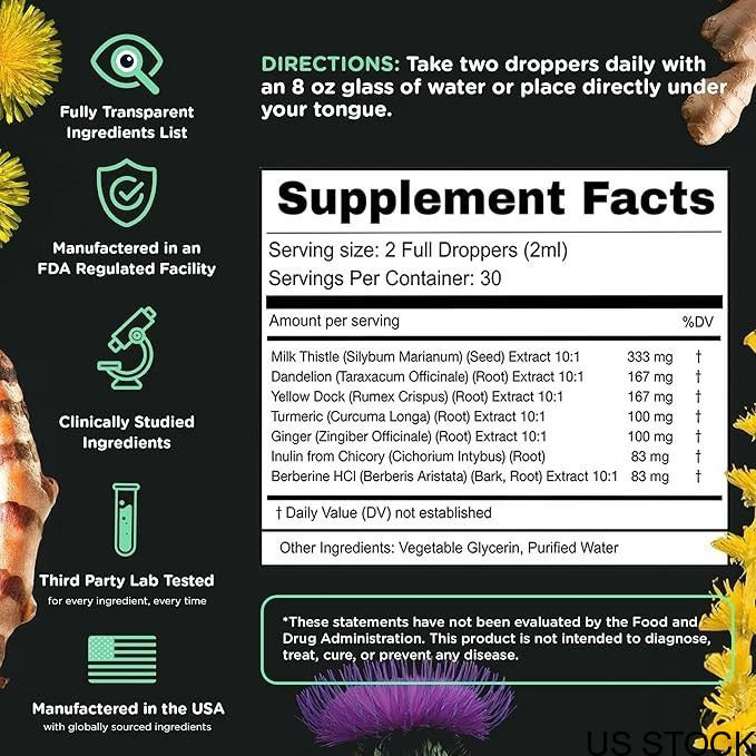 All Natural Milk Support Supplement with Liver Cleanse Thistle Detox Repair