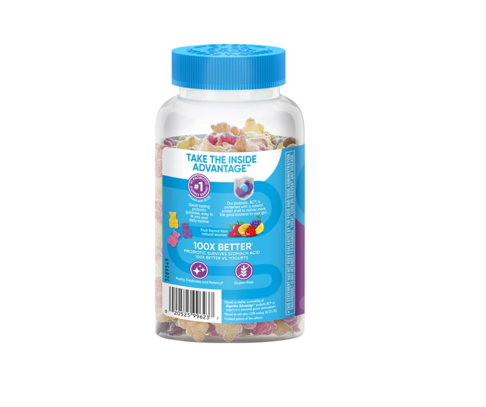 Schiff Digestive Advantage Probiotic Gummies – 120 Count– Daily Digestive Health
