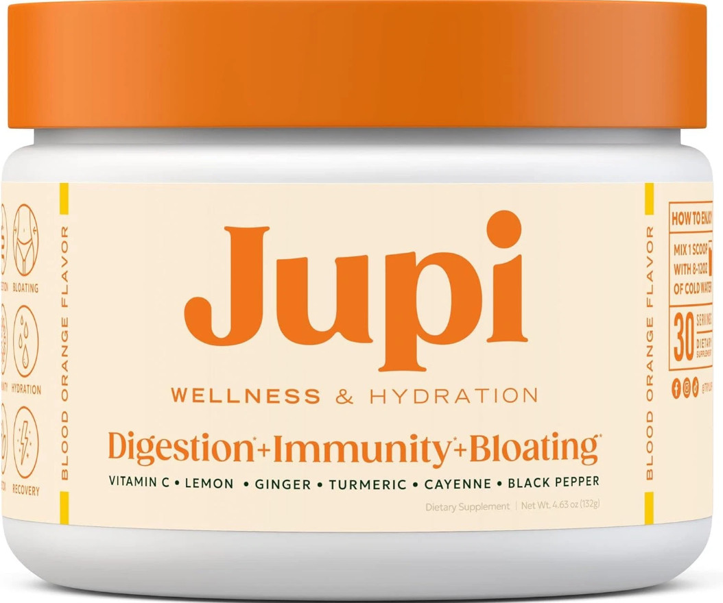 Jupi Hydration & Wellness Powder – Turmeric & Ginger shots, Vitamin C Supplement