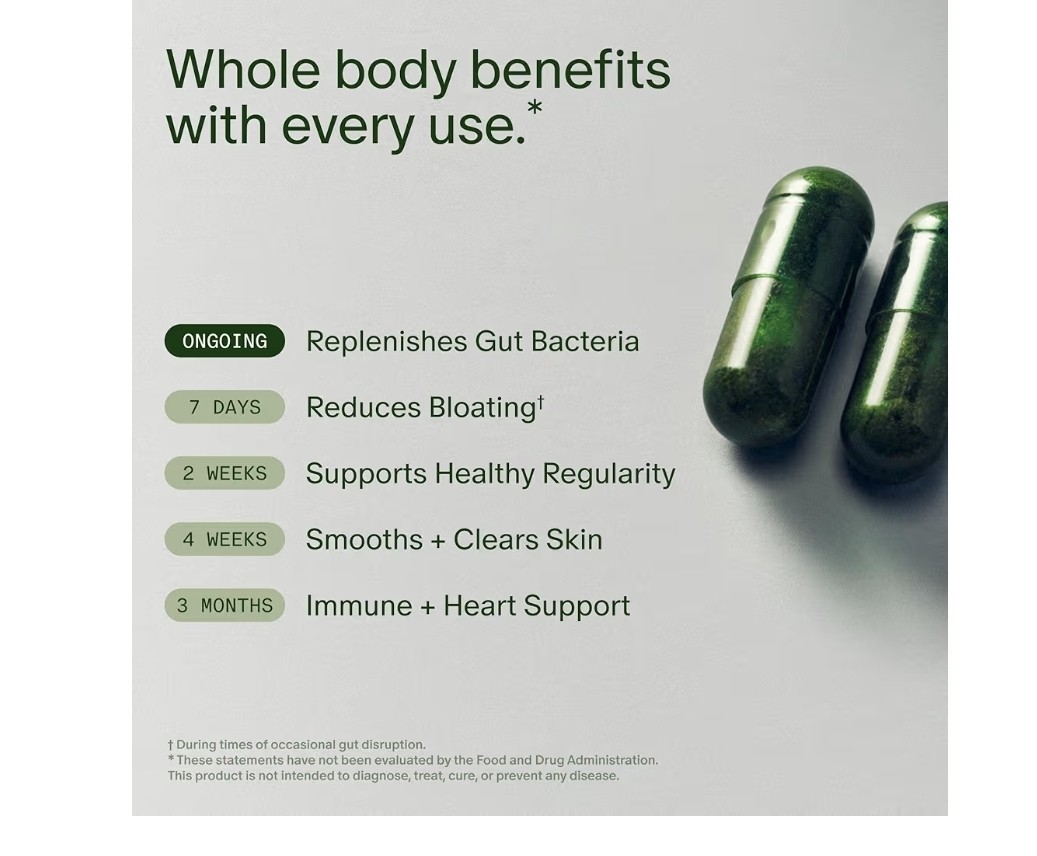 Seed DS-01 Daily Synbiotic 30 Day REFILL 60 Capsules Prebiotic Probiotic 03/27